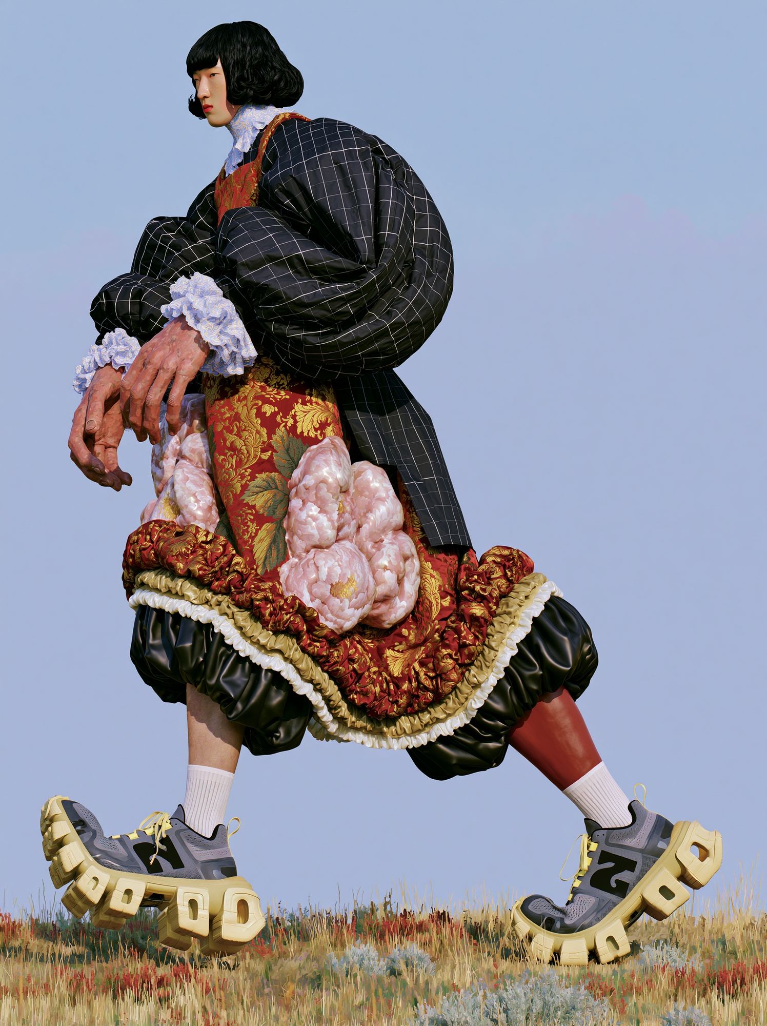 Avant-Garde Fashion Figure Poster. poster detail