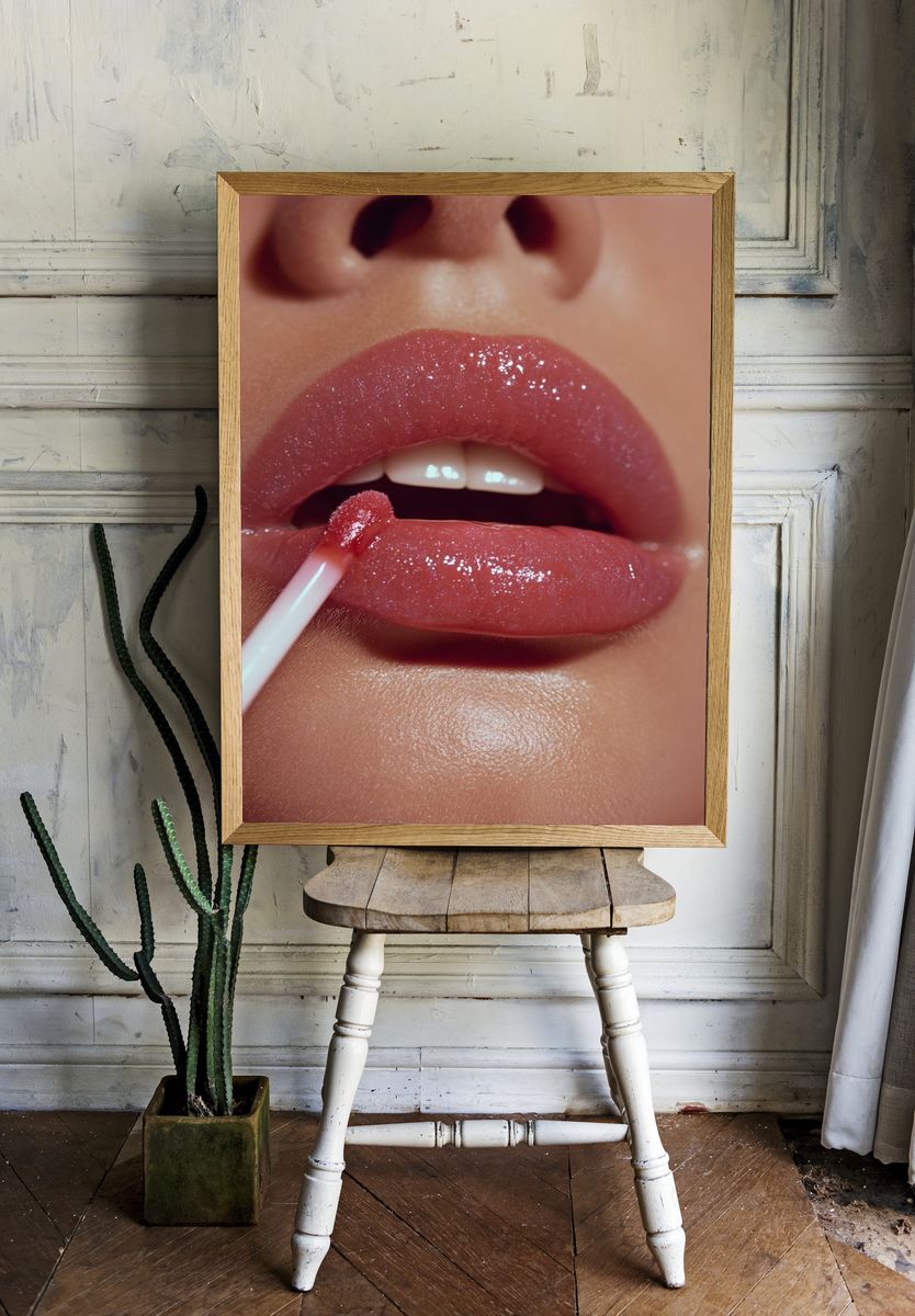 Glossy Lips Beauty Poster. room preview