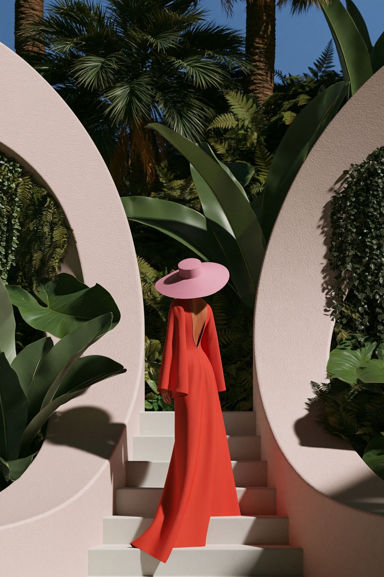Palm Garden Fashion Poster. poster detail