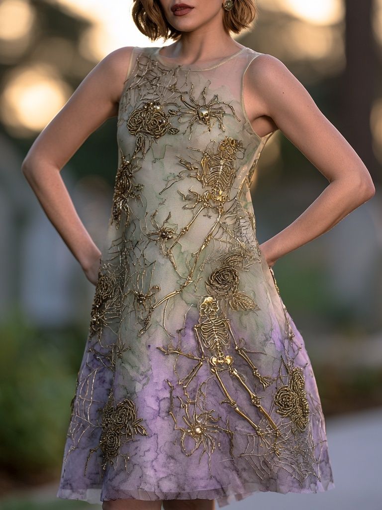 Haute Couture Skeleton Dress Poster. poster detail