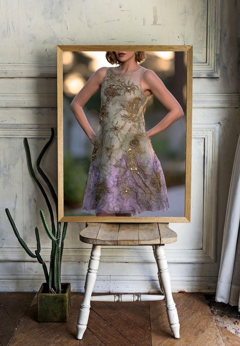 Haute Couture Skeleton Dress Poster. room preview