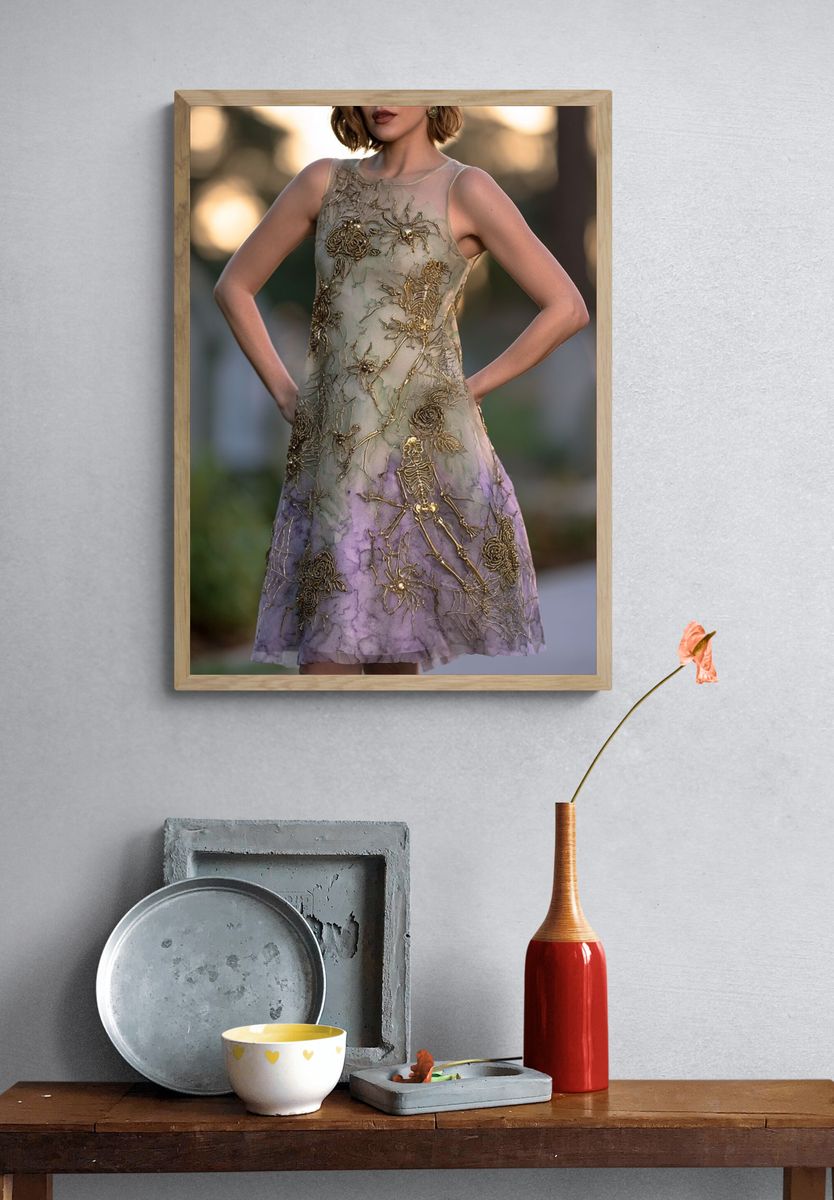 Haute Couture Skeleton Dress Poster. — room view 3