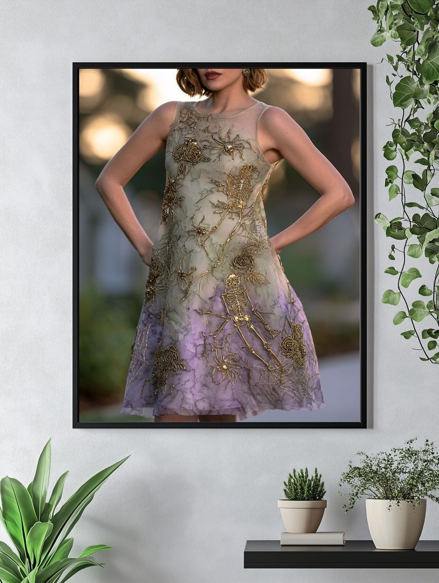Haute Couture Skeleton Dress Poster. — room view 4