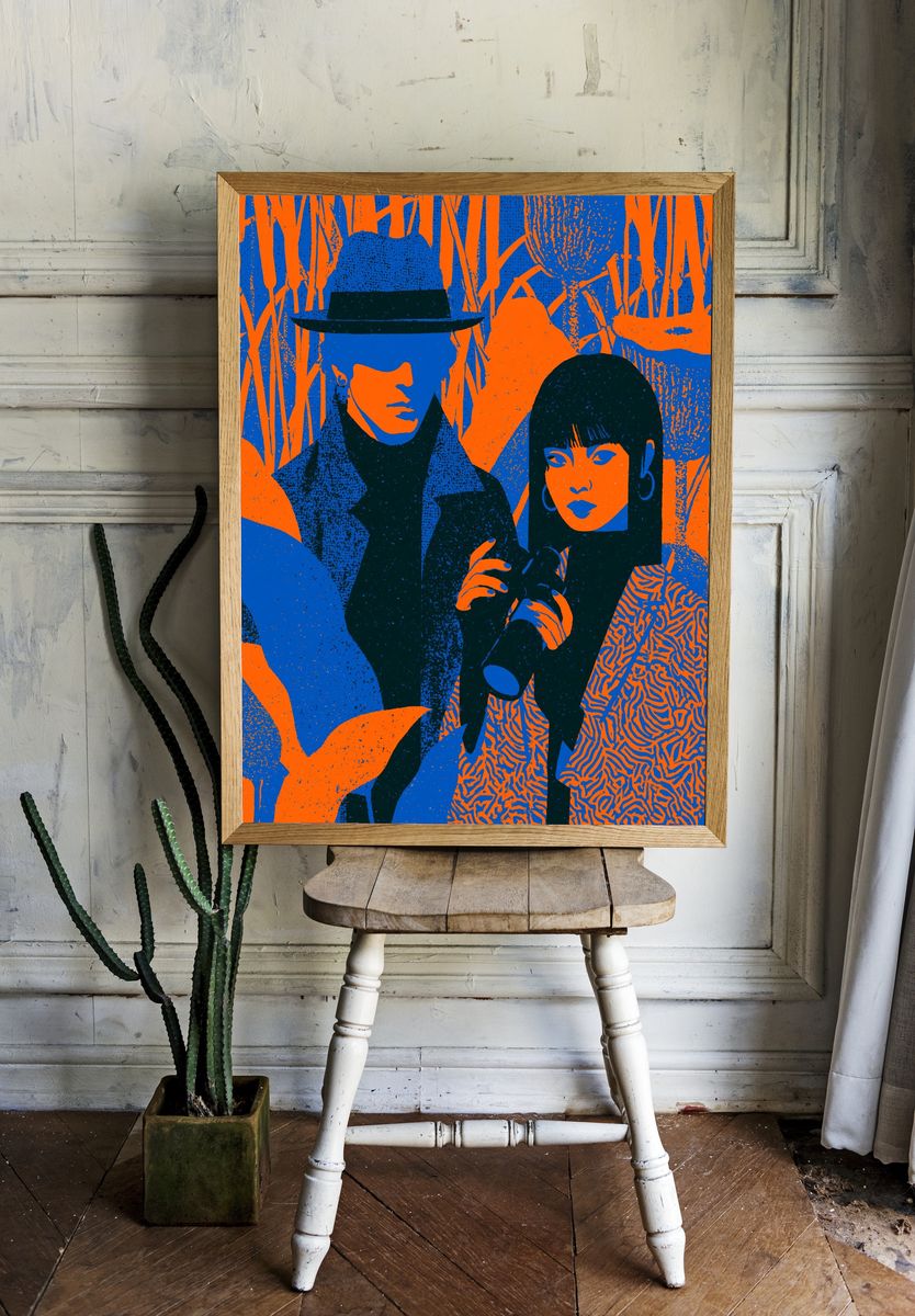 Pop Art Fashion Portrait Poster. room preview