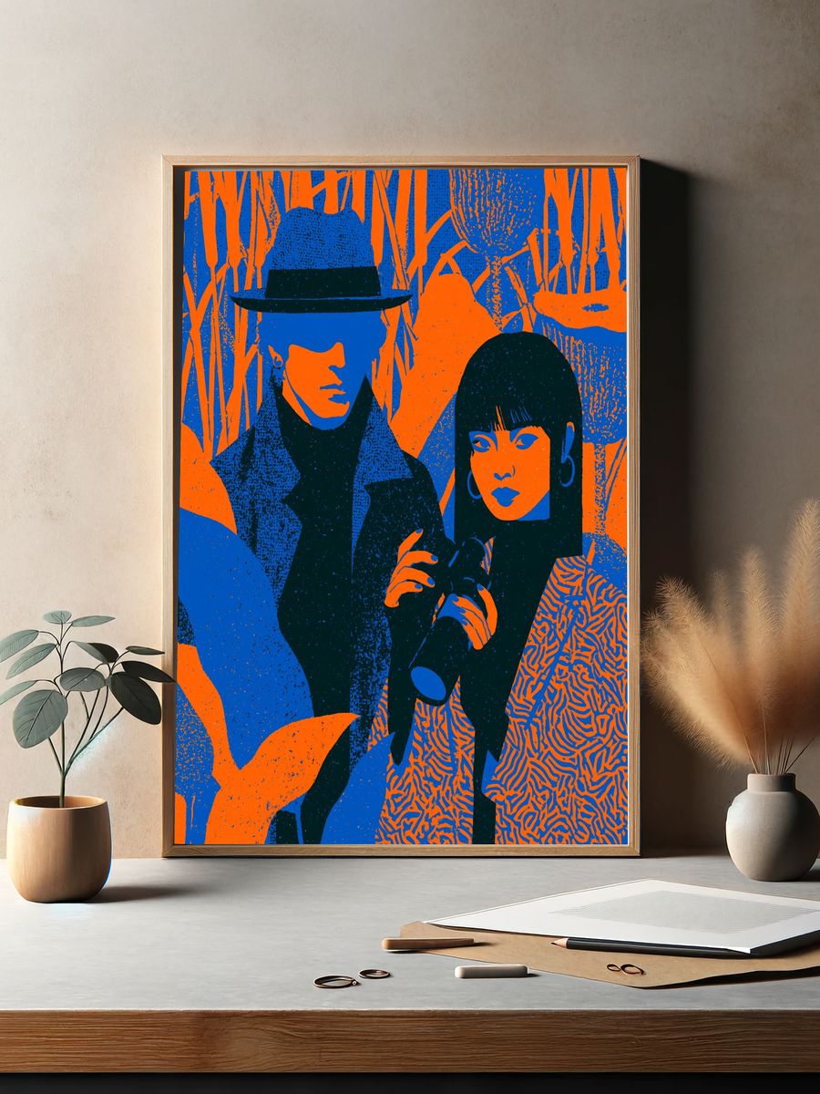 Pop Art Fashion Portrait Poster. — room view 2