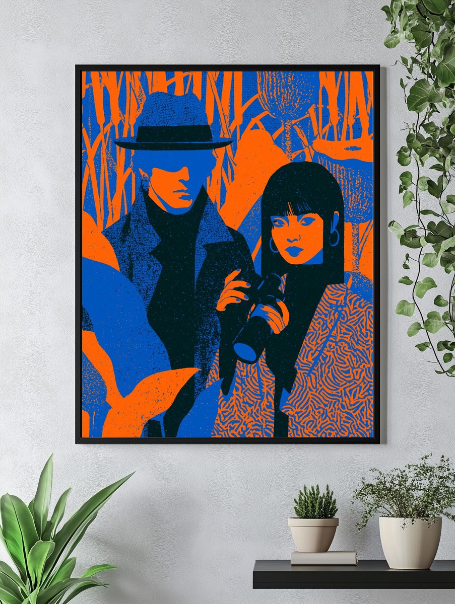 Pop Art Fashion Portrait Poster. — room view 4