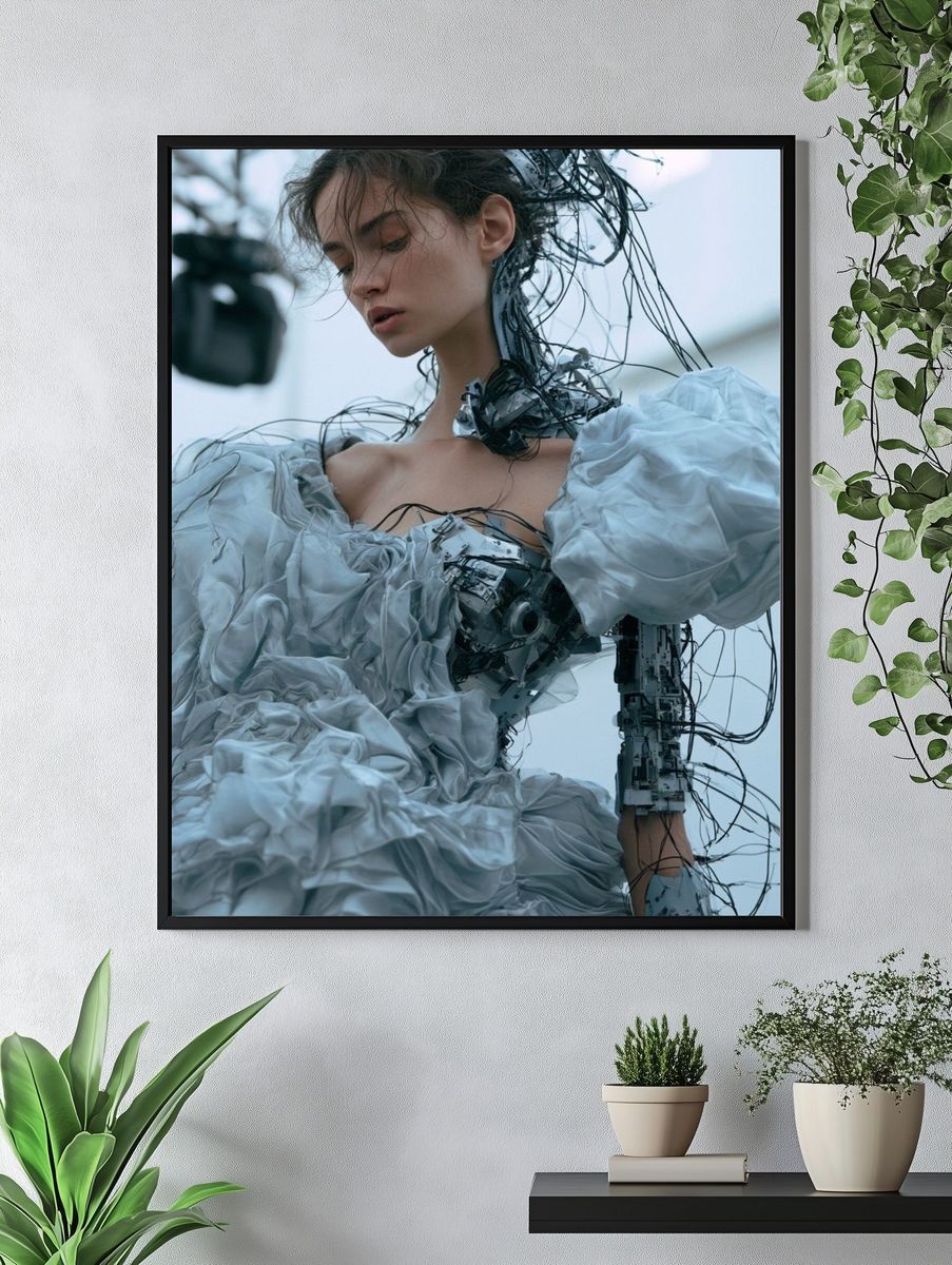 Cyber Couture Portrait Print. — room view 4