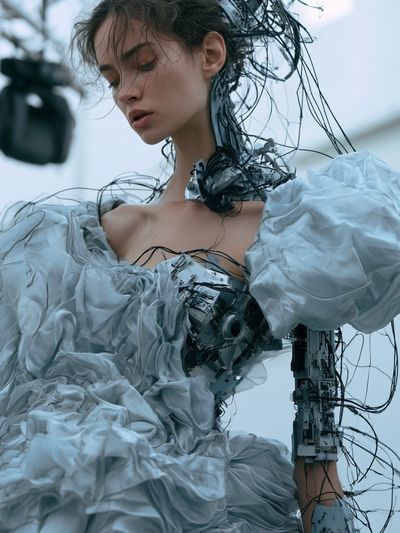 Cyber Couture Portrait Print.