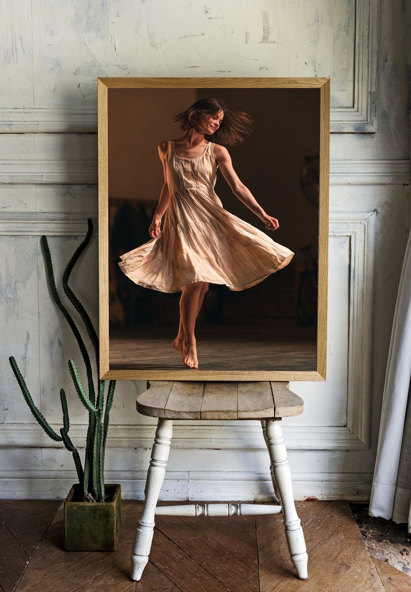 Dancing Woman Fashion Poster. room preview
