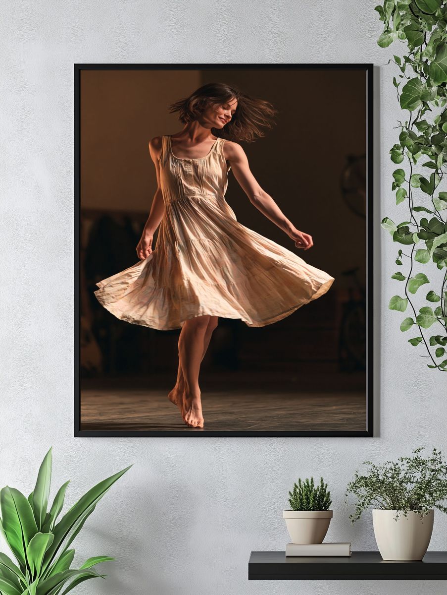 Dancing Woman Fashion Poster. — room view 4