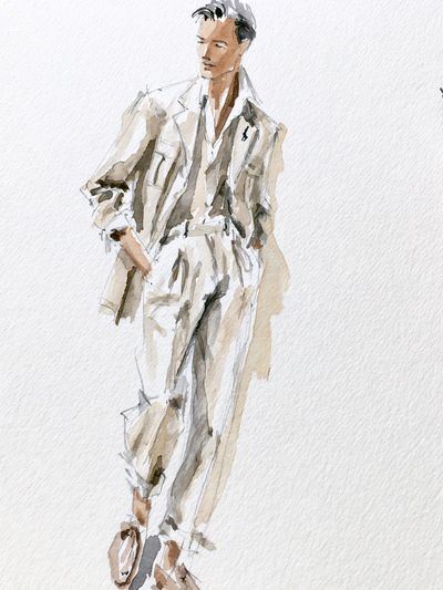 Fashion Figure Watercolor Print.