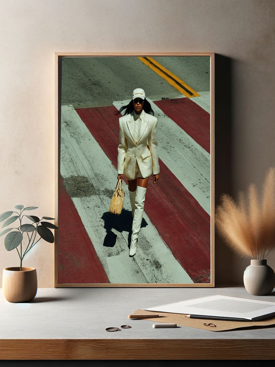 Runway Street Style Fashion Poster. — room view 2