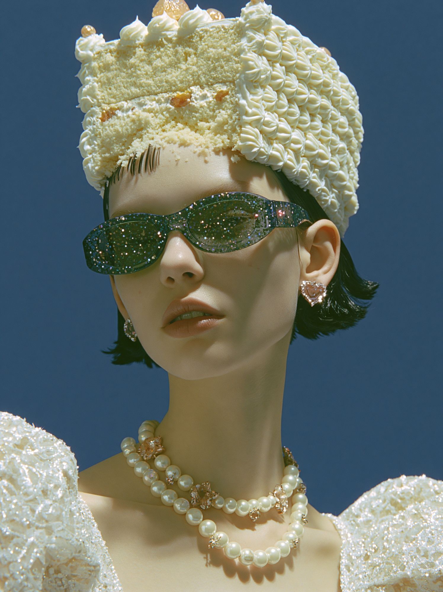 Avant-Garde Fashion Portrait Print. poster detail