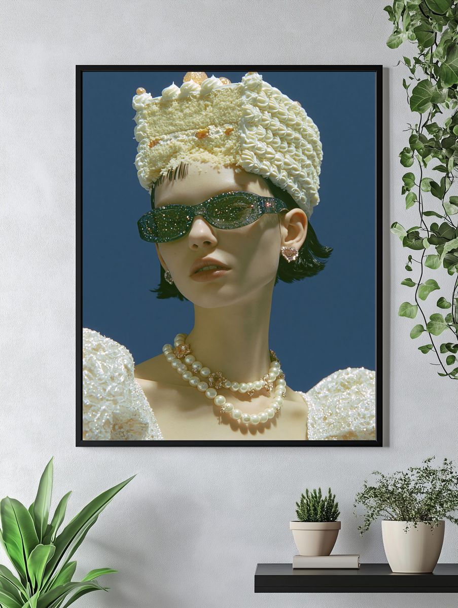 Avant-Garde Fashion Portrait Print. — room view 4