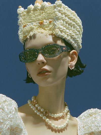 Avant-Garde Fashion Portrait Print.