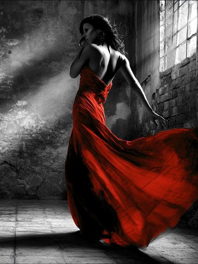 Crimson Elegance Fashion Poster.