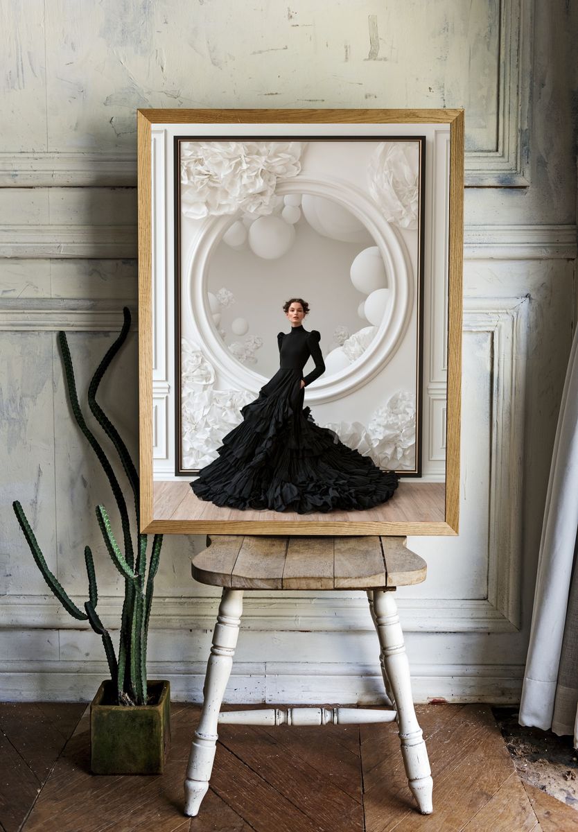 Elegant Fashion Portrait Poster. — room view 1
