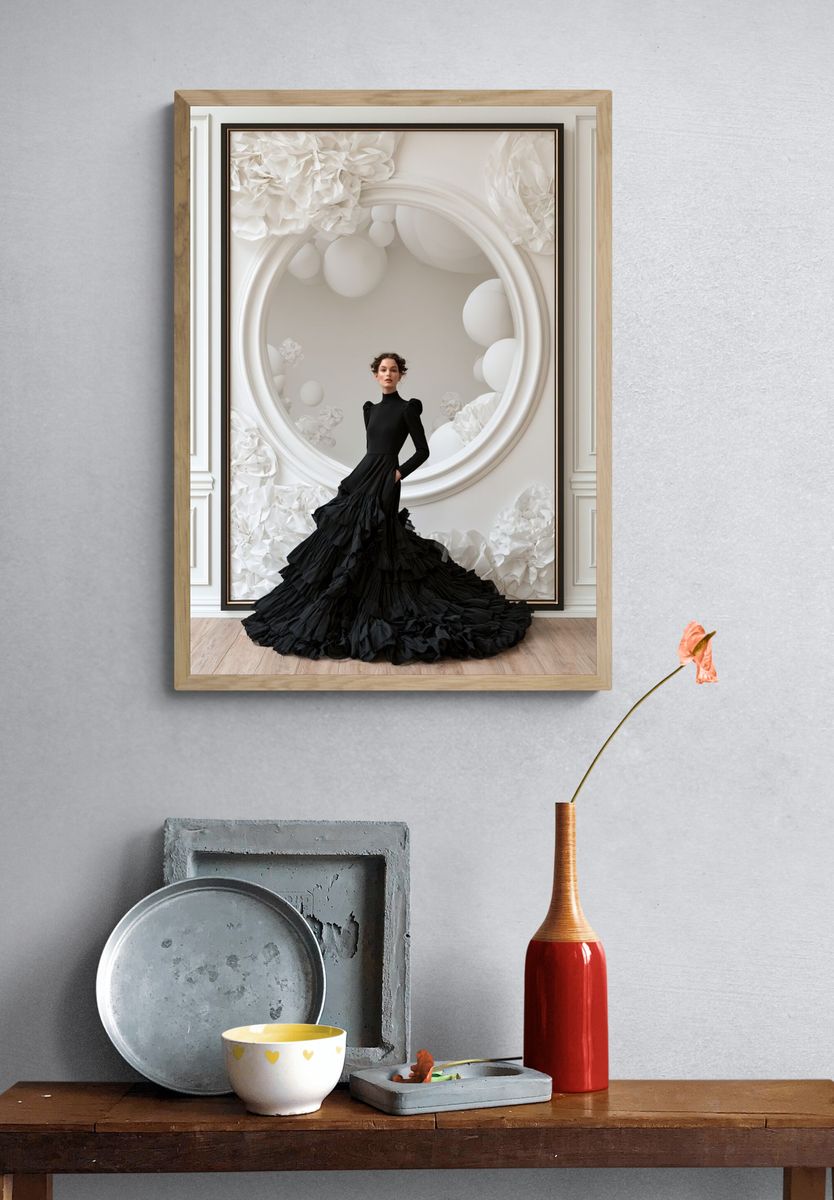 Elegant Fashion Portrait Poster. — room view 3