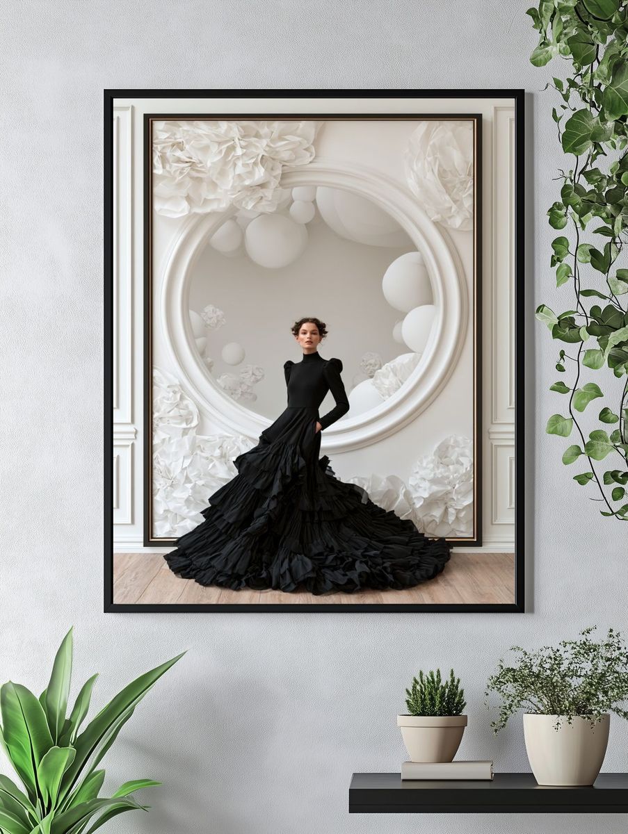 Elegant Fashion Portrait Poster. — room view 4