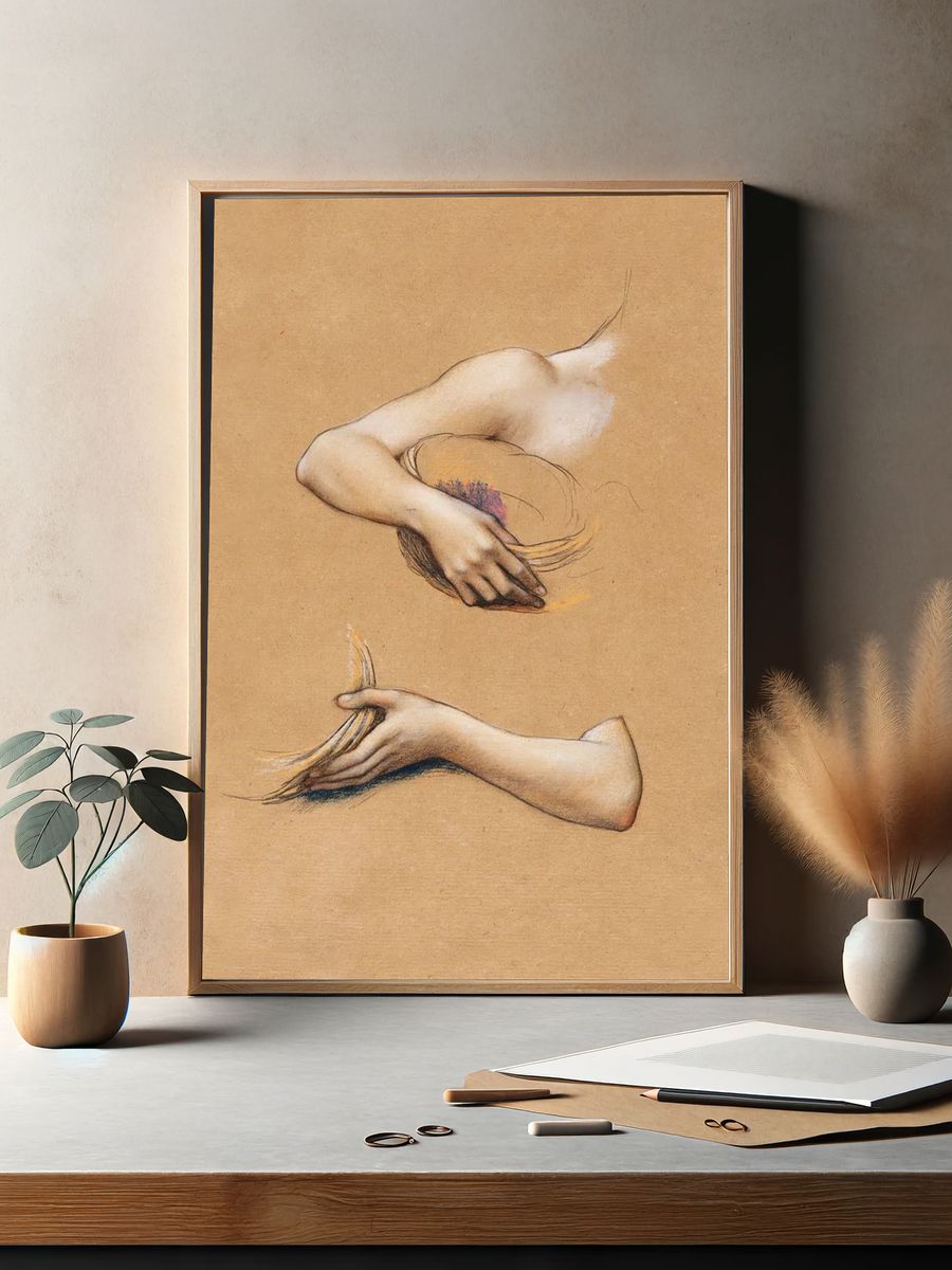 Futuristic Fashion Figure Print. — room view 2