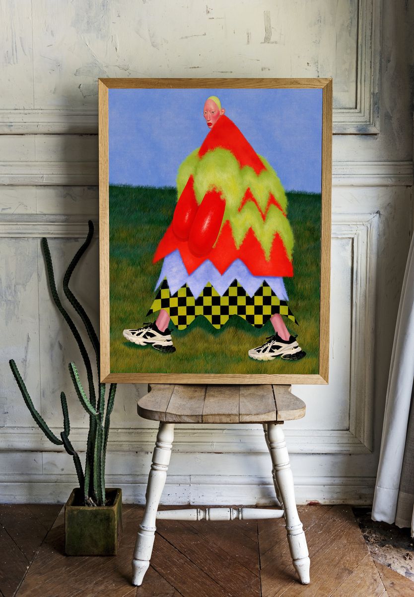 Surreal Fashion Figure Poster. — room view 1