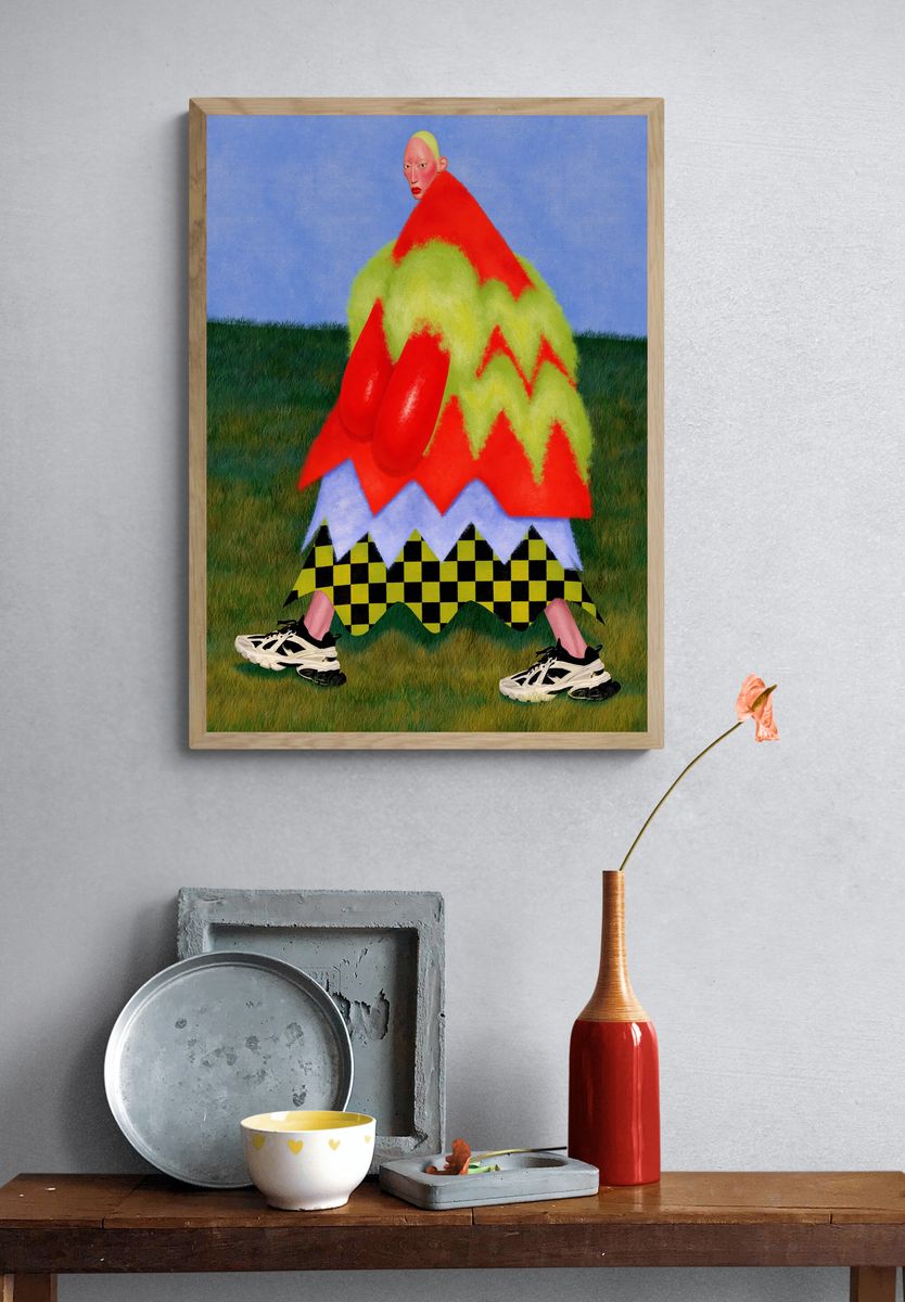 Surreal Fashion Figure Poster. — room view 3