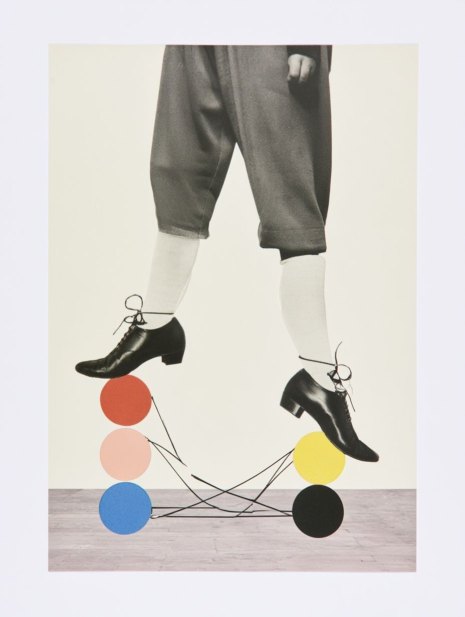 Surreal Fashion Collage Poster. poster detail