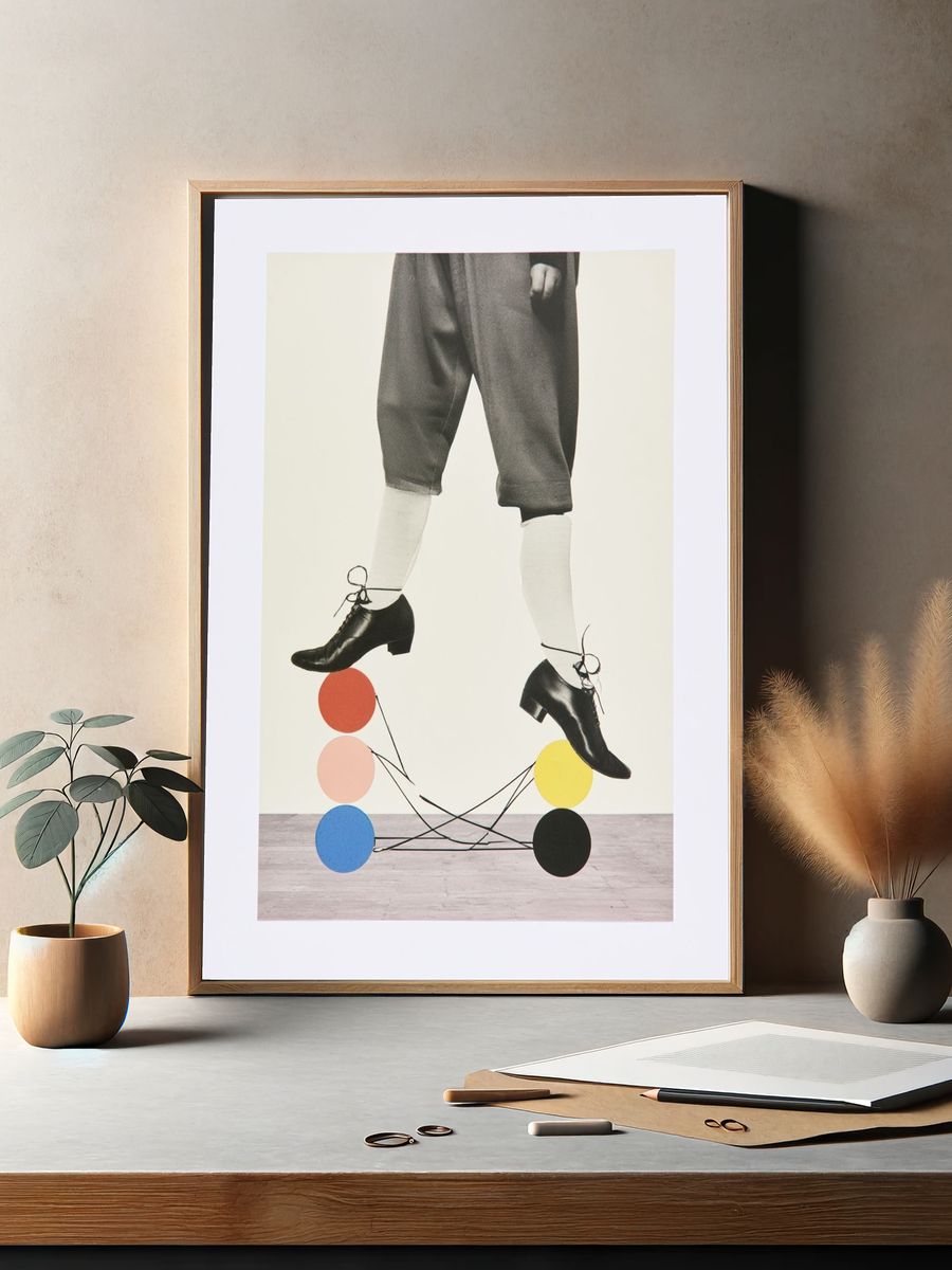 Surreal Fashion Collage Poster. — room view 2