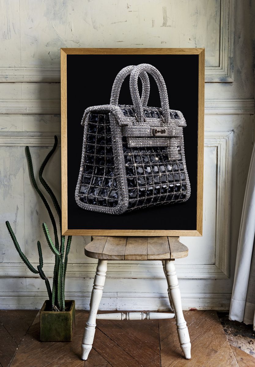 Diamond Handbag Fashion Print. — room view 1