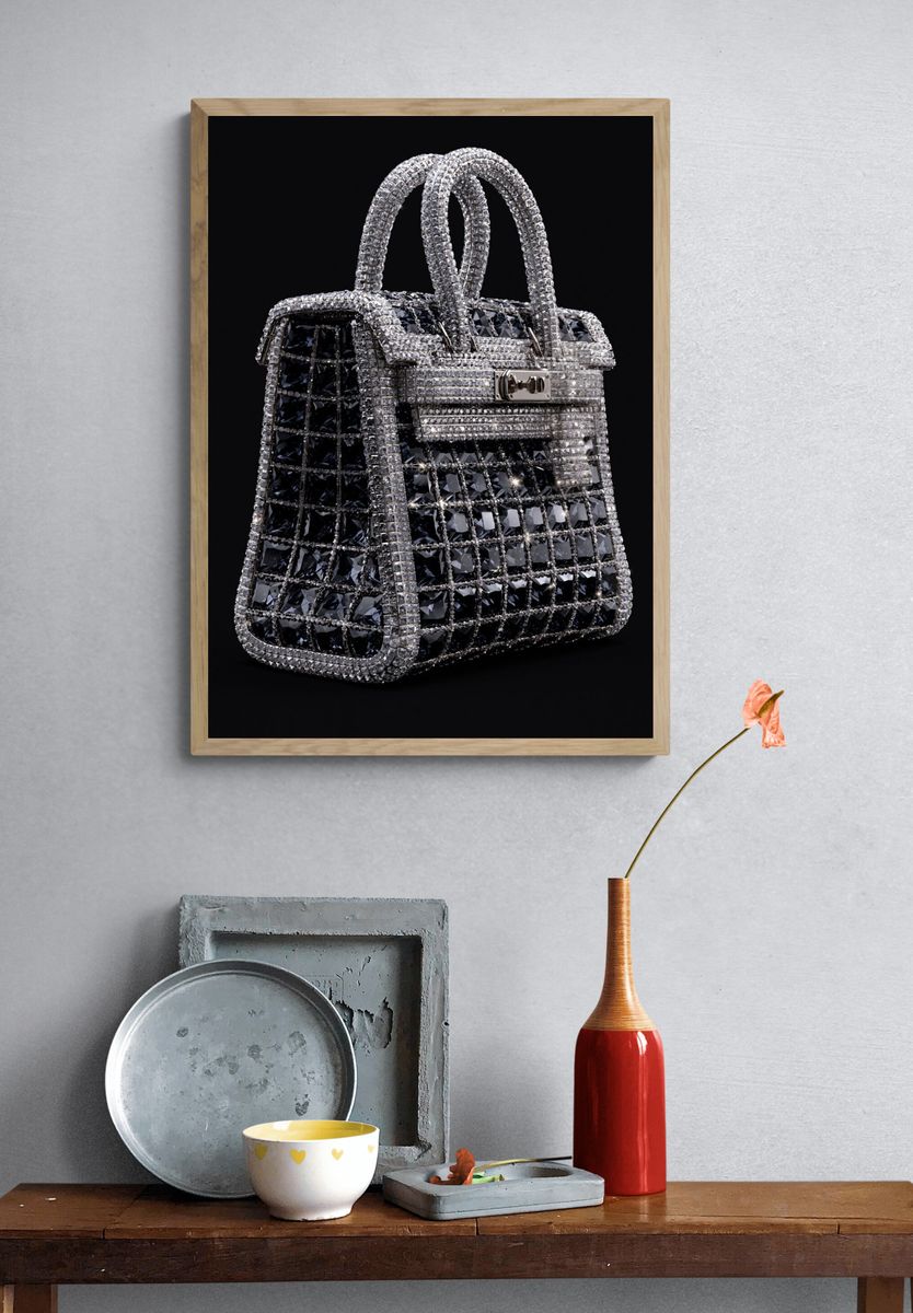 Diamond Handbag Fashion Print. — room view 3