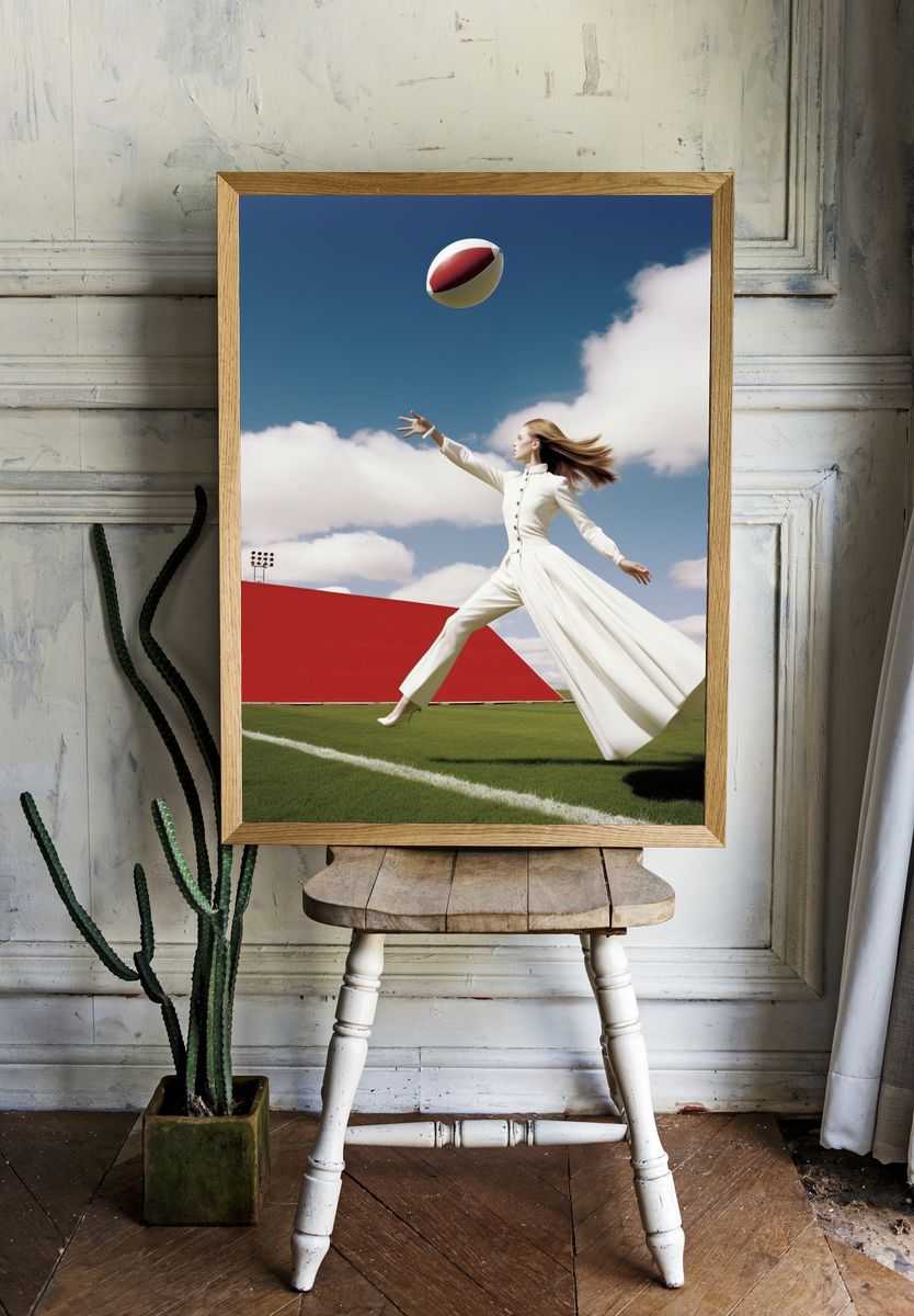 Fashion Rugby Field Poster. room preview