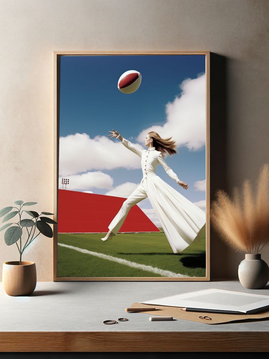 Fashion Rugby Field Poster. — room view 2