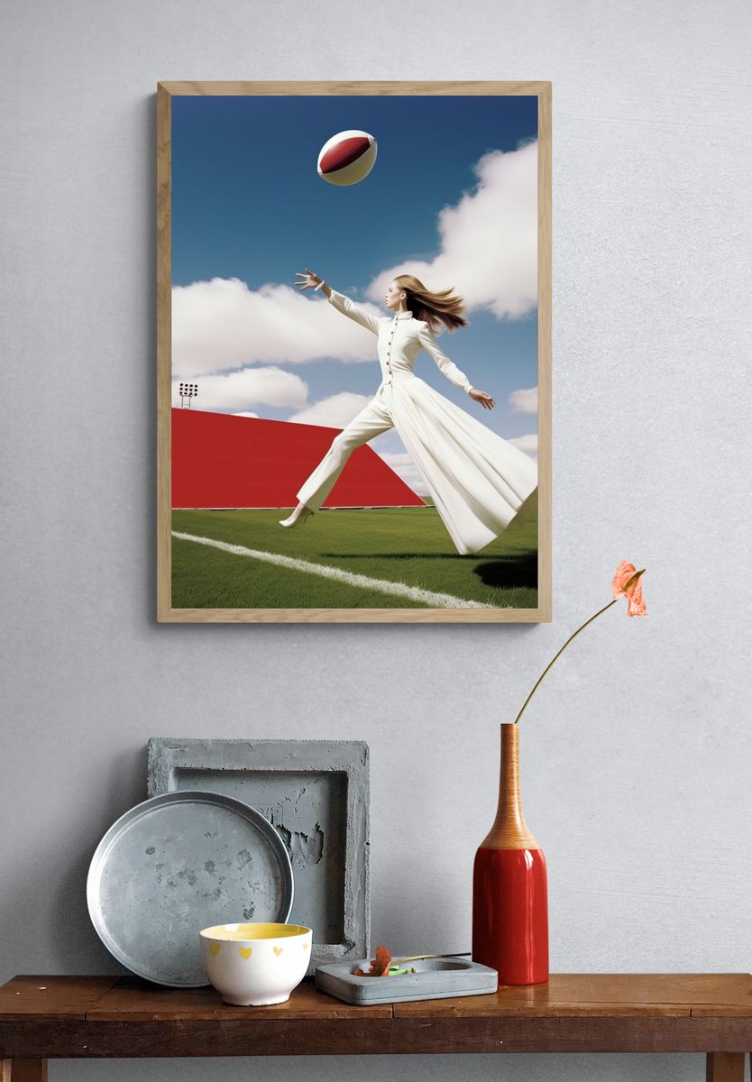 Fashion Rugby Field Poster. — room view 3