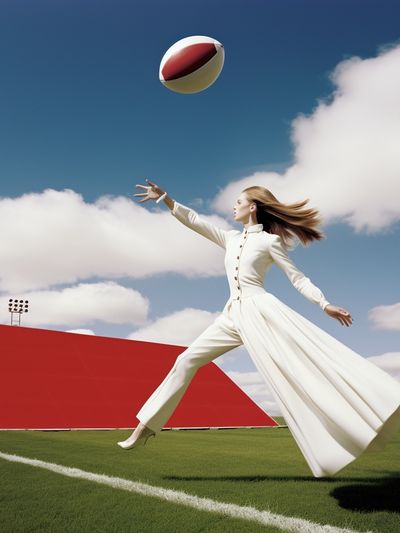 Fashion Rugby Field Poster.