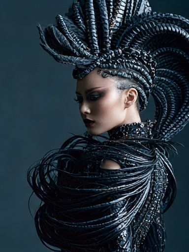 Avant-Garde Fashion Portrait Poster. poster — fashion art