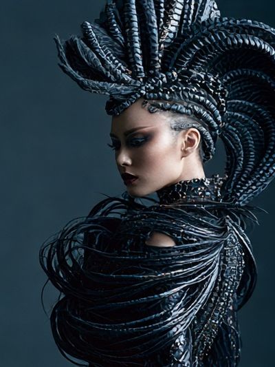 Avant-Garde Fashion Portrait Poster.
