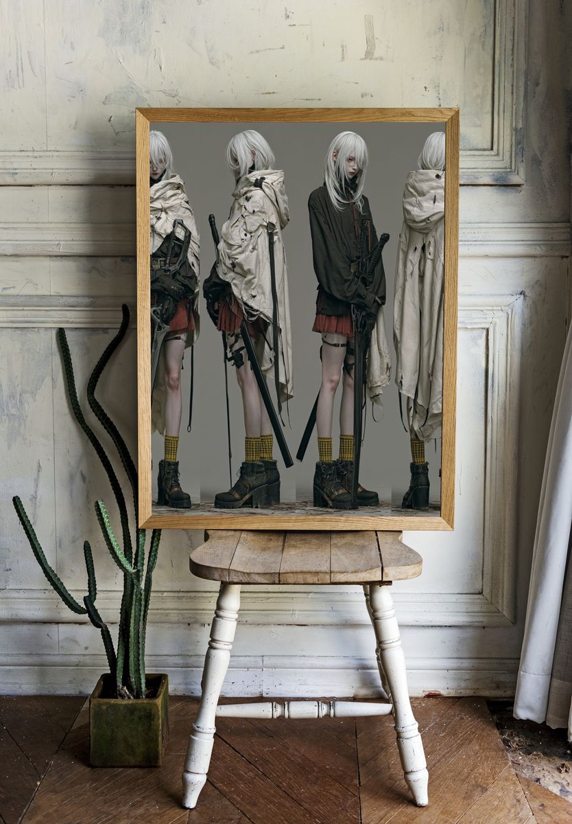 Cyberpunk Fashion Figure Poster. room preview