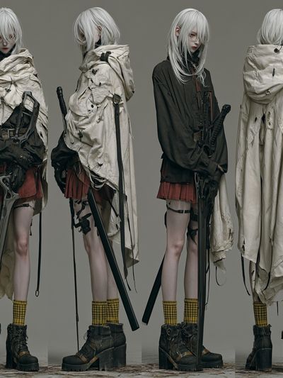 Cyberpunk Fashion Figure Poster.