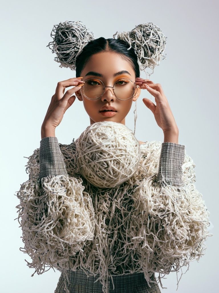 Avant-Garde Portrait Fashion Print. poster detail
