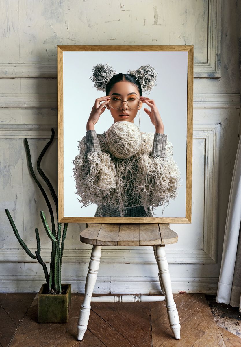 Avant-Garde Portrait Fashion Print. — room view 1