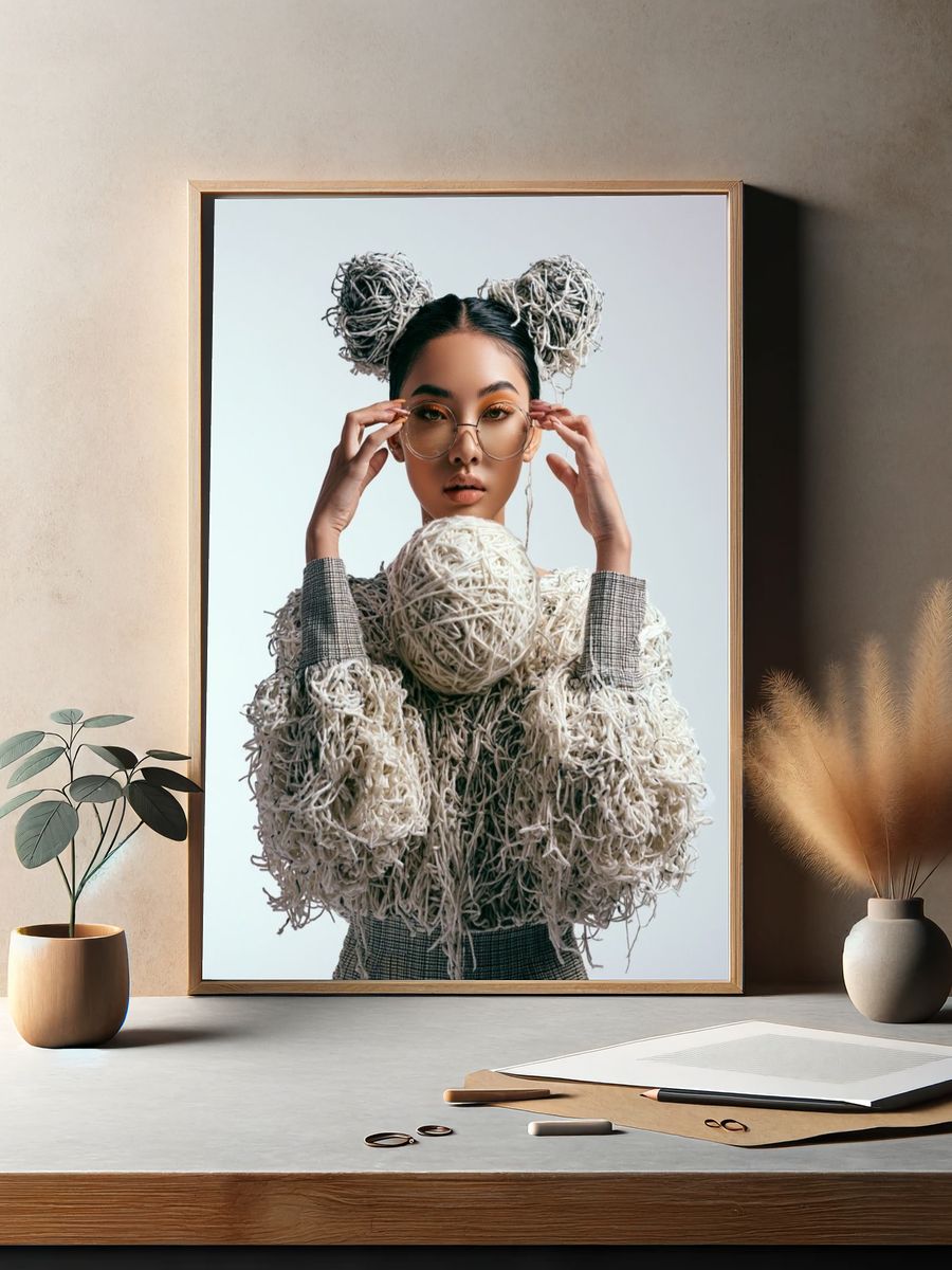 Avant-Garde Portrait Fashion Print. — room view 2