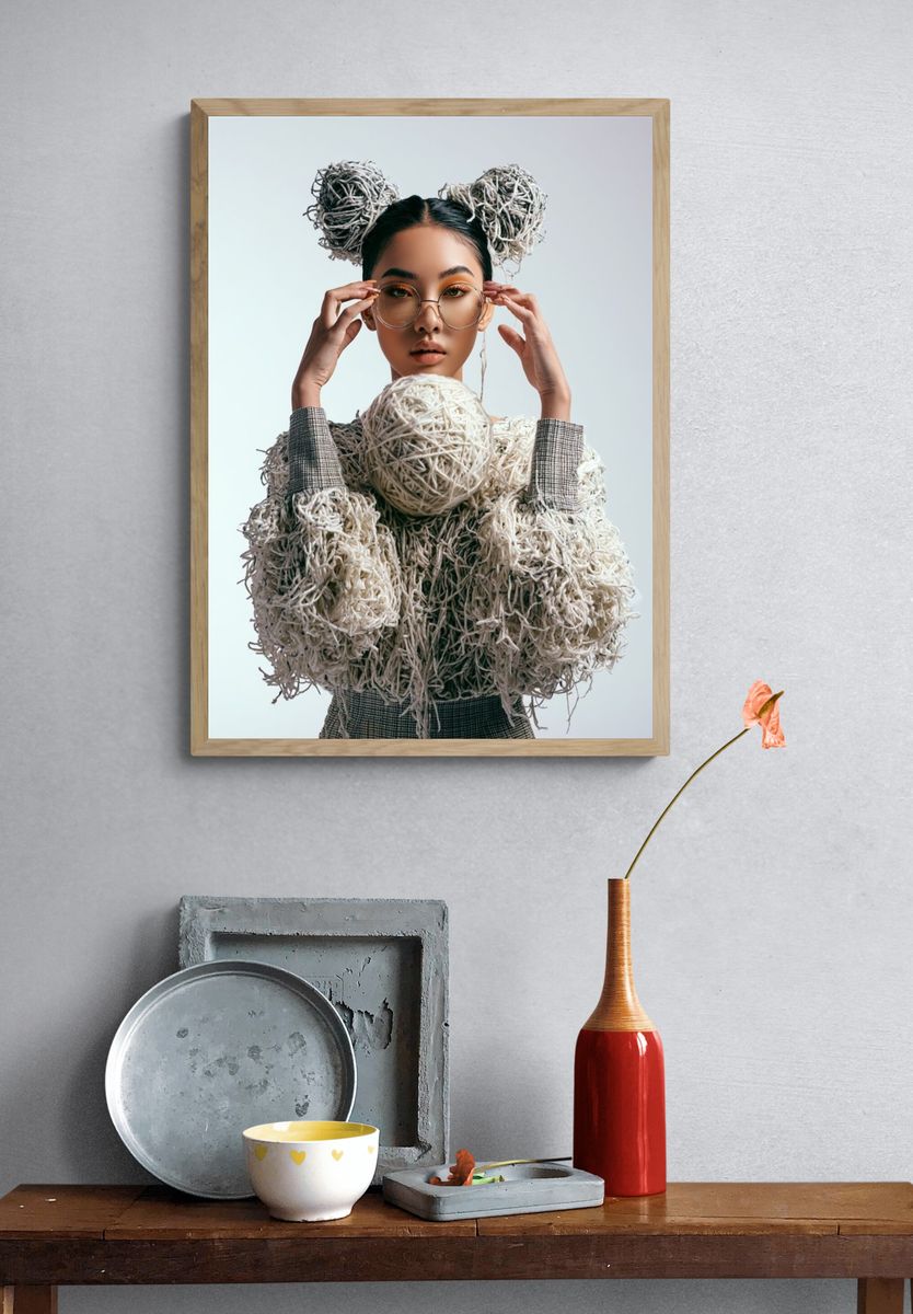 Avant-Garde Portrait Fashion Print. — room view 3