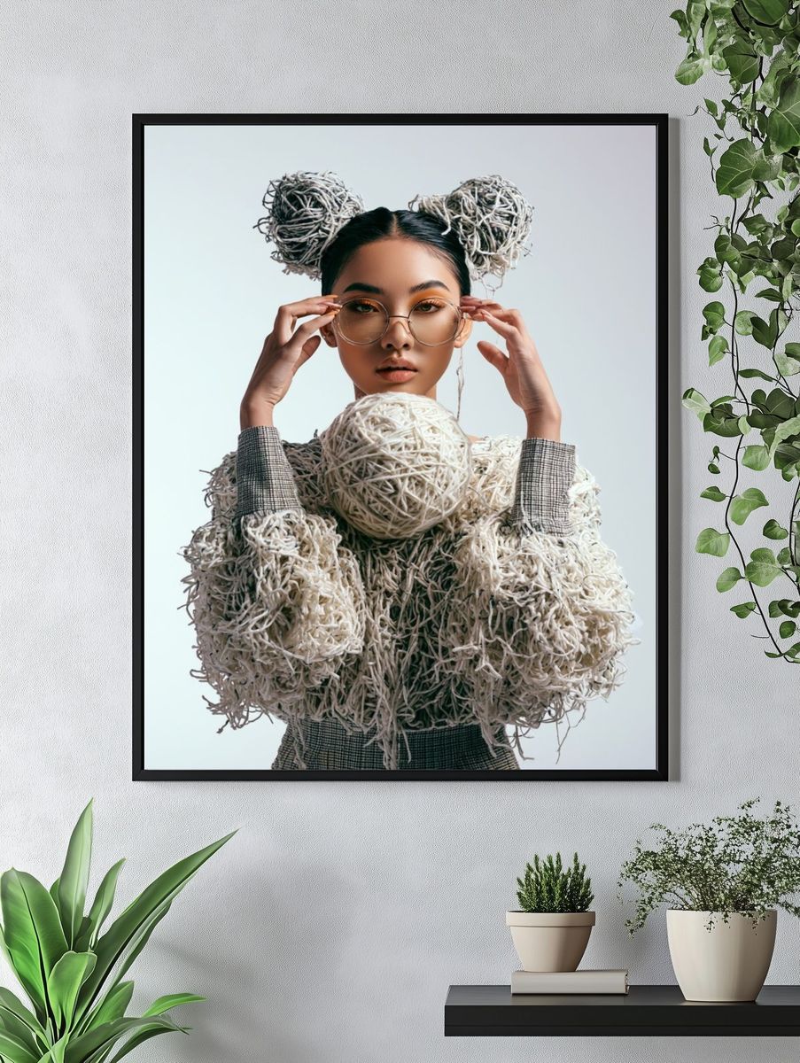 Avant-Garde Portrait Fashion Print. — room view 4