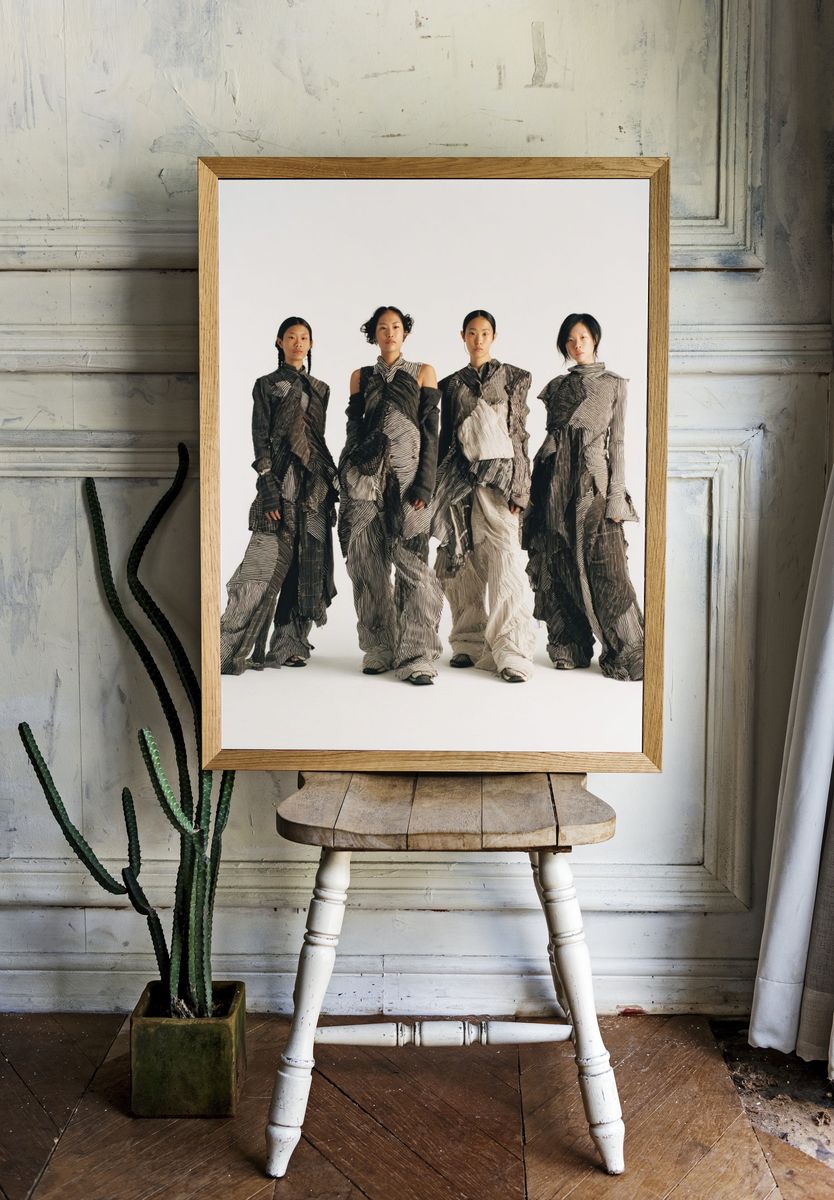 Avant-Garde Fashion Portrait Poster. — room view 1