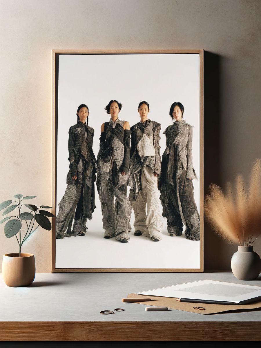Avant-Garde Fashion Portrait Poster. — room view 2