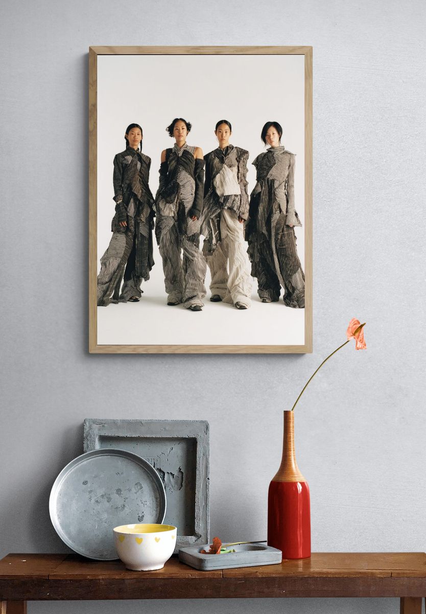 Avant-Garde Fashion Portrait Poster. — room view 3