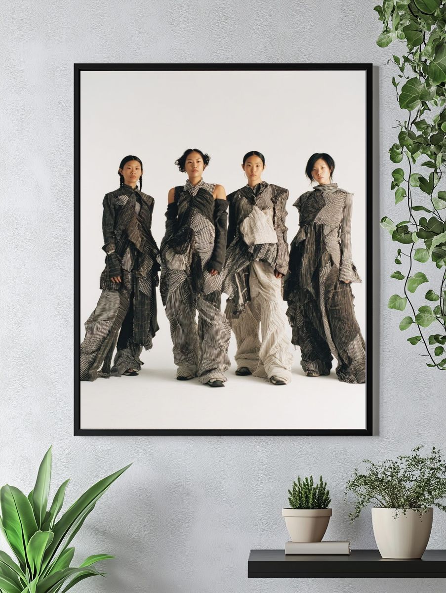 Avant-Garde Fashion Portrait Poster. — room view 4