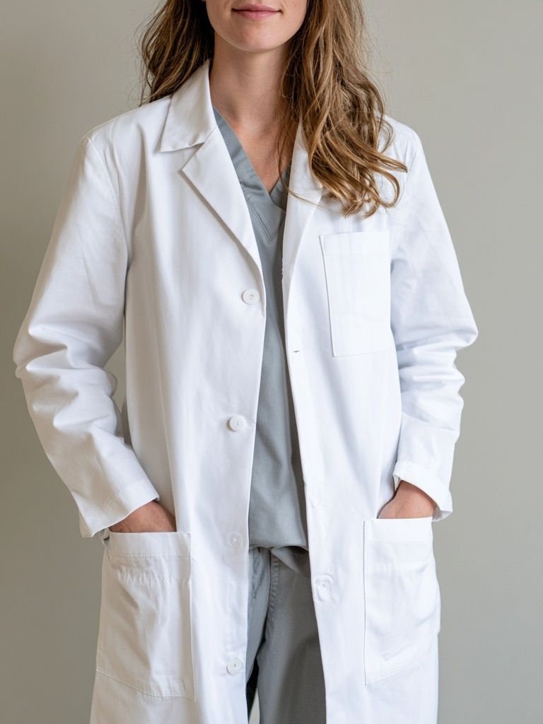 White Lab Coat Fashion Poster. poster — fashion art