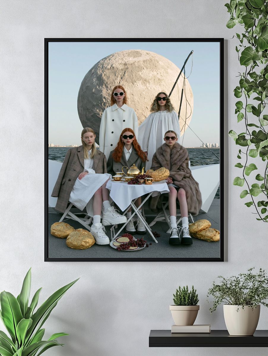 Surreal Fashion Tea Party Poster. — room view 4