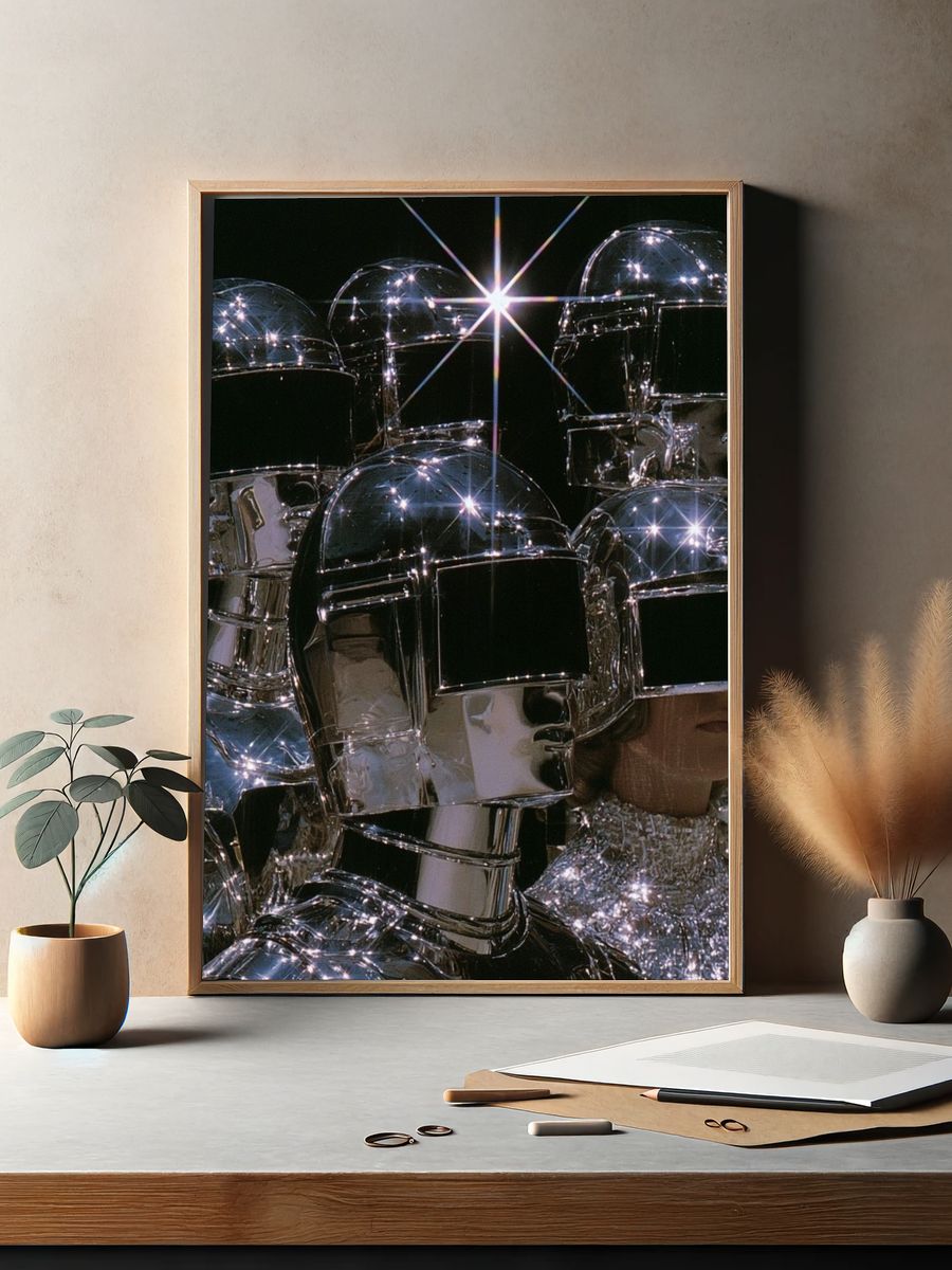 Chrome Helmet Fashion Poster. — room view 2